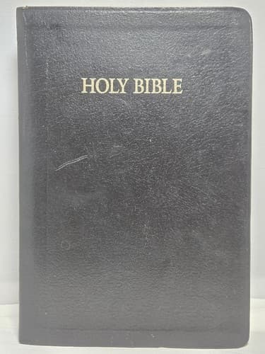 NKJV Holy Bible Words of Christ in Red Thomas Nelson 594 Black Leatherette 1996