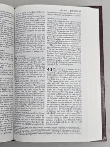 Holy Bible NLT New Living Translation Pew Bible Blue Hardcover 1997 Tyndale DC64 - Thumbnail 6