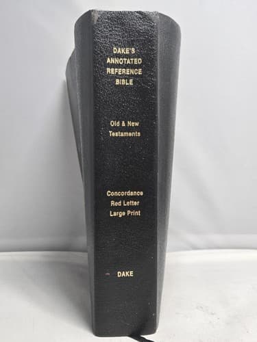 Dake Annotated Reference Bible Old & New Testaments Black Genuine Leather KJV - Thumbnail 2