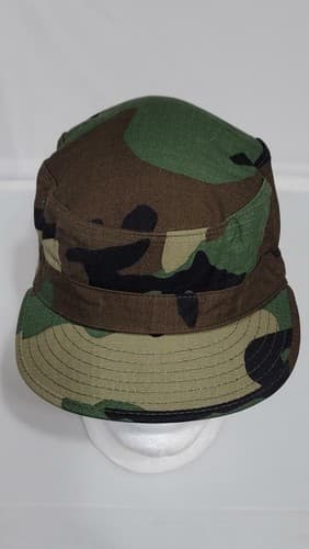 US Army Patrol Cap (SIZE: 7 1/4) BDU Camouflage Hot weather Style #88n - Thumbnail 7