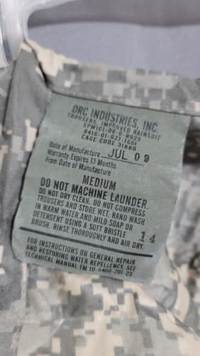 Rain Suit ACU Digital Pants Medium #24p - Thumbnail 2