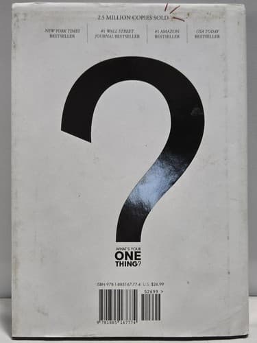 The ONE Thing - Gary Keller & Jay Papasan - Hardcover Business Productivity S75s - Thumbnail 3