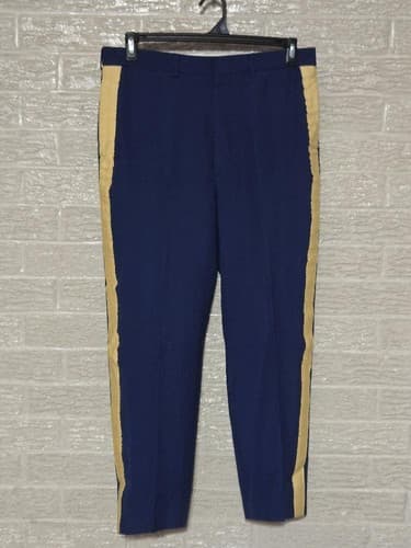 ASU men Pants Blue and Yellow Strip Size: (35R) #H71h