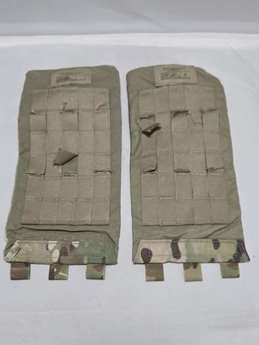 Lot of 2-Multicam molle tactical Side Plate Carrier damage 8470-01-631-5156