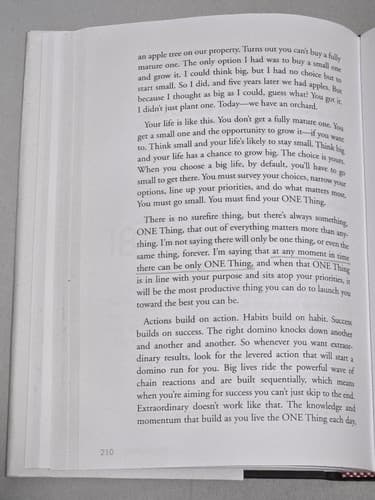 The ONE Thing - Gary Keller & Jay Papasan - Hardcover Business Productivity S75s - Thumbnail 6