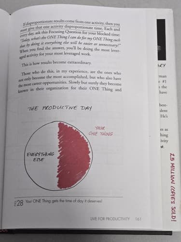 The ONE Thing - Gary Keller & Jay Papasan - Hardcover Business Productivity S75s - Thumbnail 5