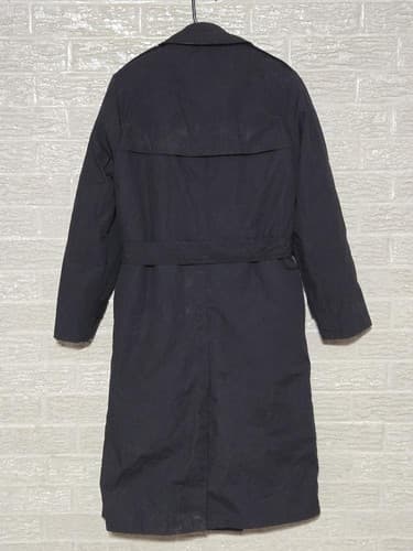 DLA Garrison Collection Black Polyester Trench Coat Size: (10L) #H77h - Thumbnail 4