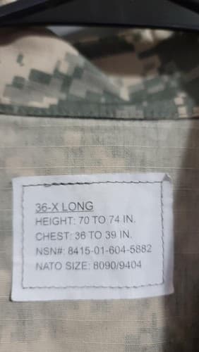 ACU Digital Jacket 36 X-Long #22p - Thumbnail 6