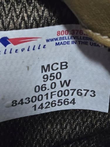 Belleville 950 MCB Mountain Hiker Combat Boot 6.0W No box NSN 843001F007783 - Thumbnail 7