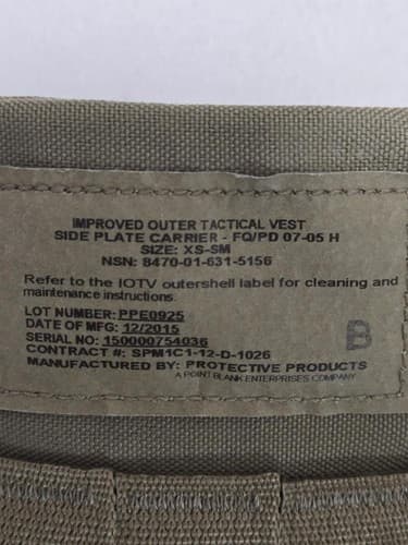 Lot of 2-Multicam molle tactical Side Plate Carrier damage 8470-01-631-5156 - Thumbnail 3