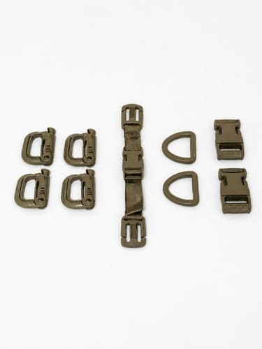 Multicam Hydration System Replacement Snaps and Buckles (9 Pieces) #66u