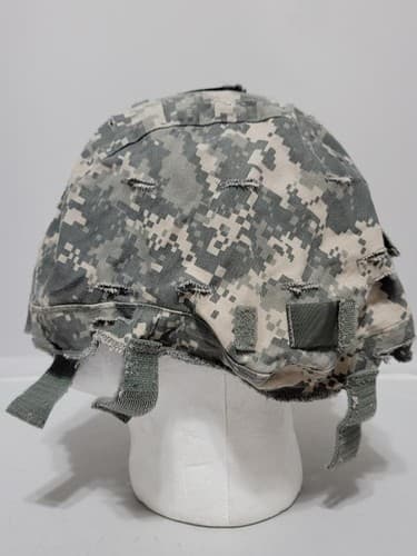 US Army ACU Camouflage Combat Helmet Cover Size Medium/Large #33t - Thumbnail 4