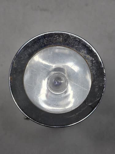 Vintage Eveready Captain Chrome Ribbed Metal 2D Flashlight #T58p - Thumbnail 5