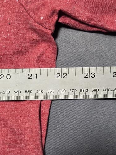Gildan Softstyle Men's Size Large Red Bleached Graphic Snack T-Shirt #T37h - Thumbnail 8
