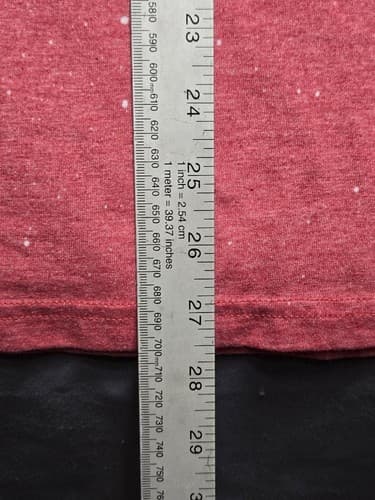 Gildan Softstyle Men's Size Large Red Bleached Graphic Snack T-Shirt #T37h - Thumbnail 10