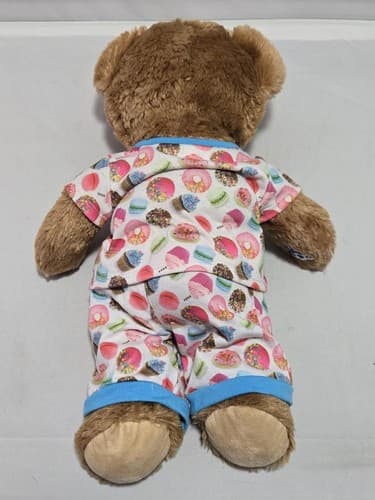 Build A Bear Workshop Brown Bear W/Dessert Pajamas Sleep Wear Plush Toy #H34h - Thumbnail 2
