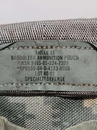 USGI US Army MOLLE II 6 Mag Ammo Bandoleer Pouch ACU Digital Camo #44t - Thumbnail 4