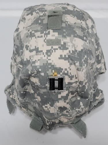 US Army ACU Camouflage Combat Helmet Cover Size Medium/Large #33t - Thumbnail 5