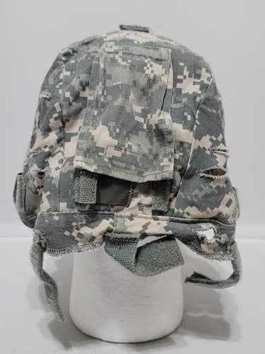 US Army ACU Camouflage Combat Helmet Cover Size Medium/Large #33t - Thumbnail 3