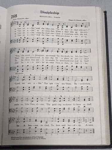 The Methodist Hymnal (1939) - Vintage Methodist Publishing House Hardcover S104s - Thumbnail 5