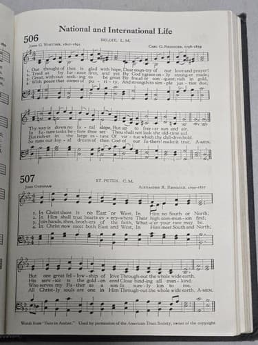 The Methodist Hymnal (1939) - Vintage Methodist Publishing House Hardcover S104s - Thumbnail 6