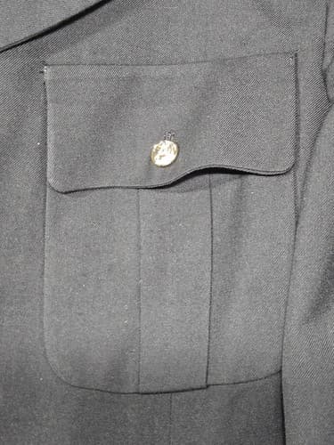 US Army Dress Blue ASU Enlisted Coat Jacket 41 Regular Uniform Medium #T80t - Thumbnail 5