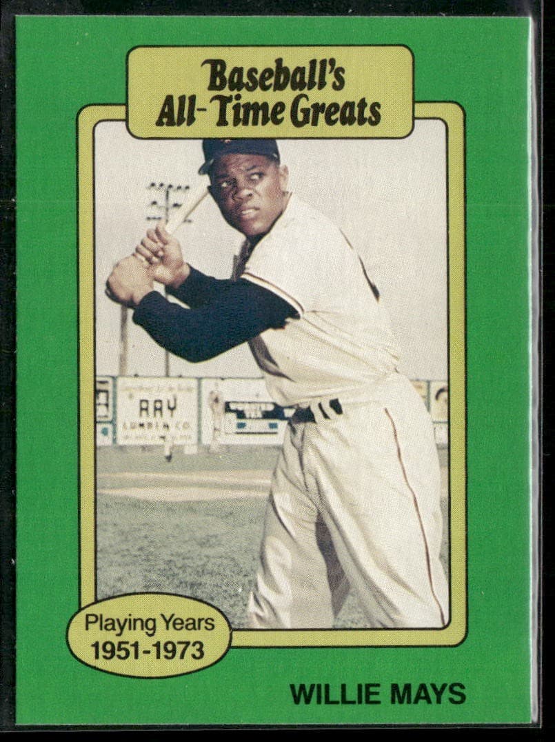1987 Hygrade All-Time Greats Willie Mays #NNO San Francisco Giants