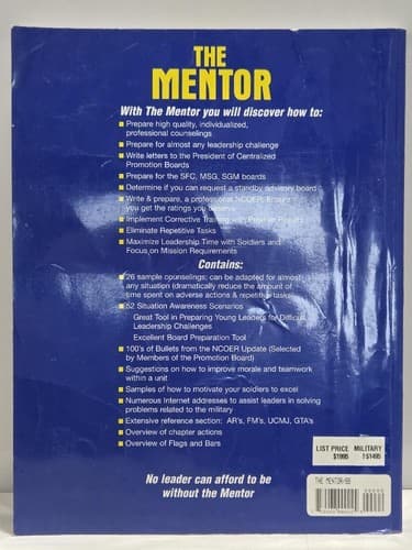 The Mentor: Leadership and Counseling Guide - CSM Mark Gerecht - Softcover #S55s - Thumbnail 3