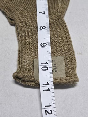 USGI Cold Weather Glove Inserts Brown Coyote Small 8415-01-644-6076 Military - Thumbnail 4