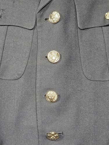 US Army Dress Blue ASU Enlisted Coat Jacket 41 Regular Uniform Medium #T80t - Thumbnail 6