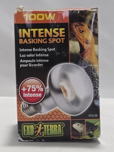 Exo Terra Sun-Glo Intense Basking Spot Infrared Heat Lamp 100W Reptile Bulb