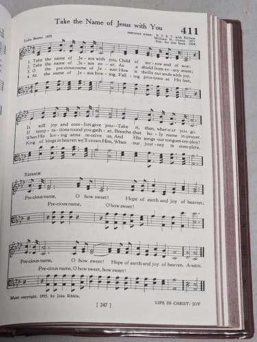 The Hymnbook (1955) - Presbyterian & Reformed Church - Vintage Hardcover #S98s - Thumbnail 6