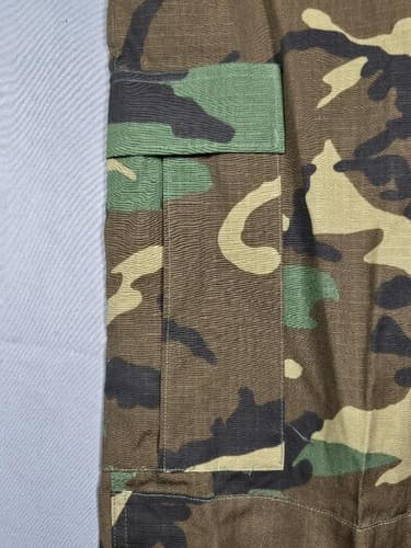 USGI Military Woodland Camo BDU Cargo Trousers Medium Long 8415-01-184-1352 T82t - Thumbnail 2