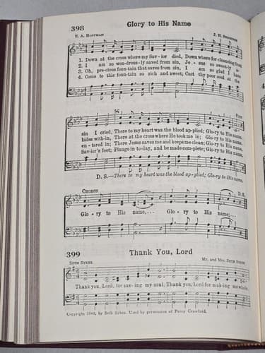 All-American Church Hymnal - Vintage Religious Music Songbook - Hardcover #S68s - Thumbnail 6