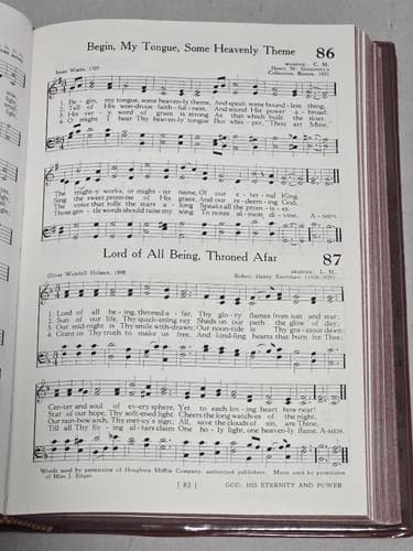 The Hymnbook (1955) - Presbyterian & Reformed Church - Vintage Hardcover #S98s - Thumbnail 4