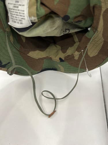 Vintage US Military ERDL Woodland Boonie Hat Type III Small 6 3/4 Modified - Thumbnail 8