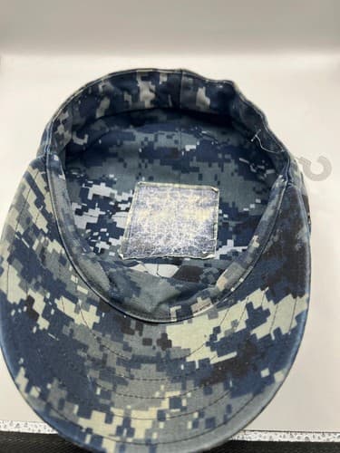 US Navy NWU Type I Blue Digital Camo Patrol Cap Hat Small 6 3/4 - Thumbnail 6