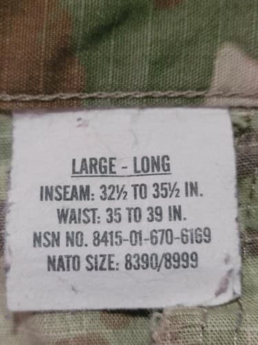 IHWCU Multicam Pants Large/long #A70a - Thumbnail 3