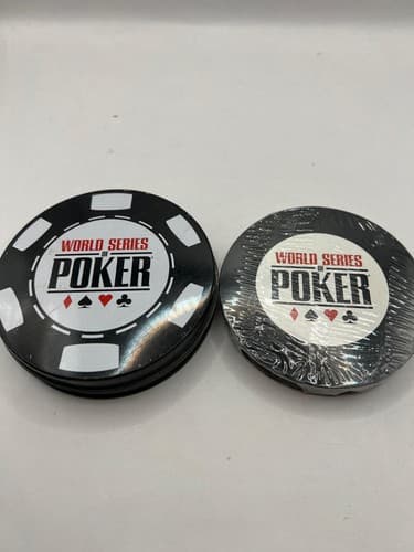 100 Officers Wives Club Fort Hood Poker Chips w/ Cards & Coasters - Thumbnail 5