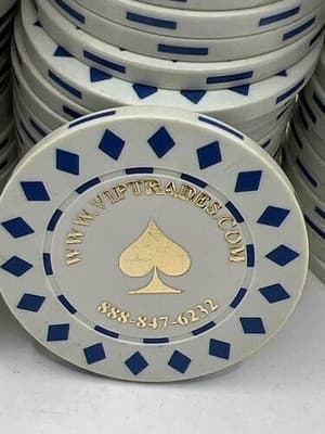 Lot of 85 Poker Chips Officers Wives Club Fort Hood Texas Casino Style - Thumbnail 6