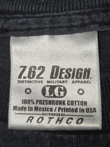 7.62 Design US Marines Power & Glory T Shirt Large Black Military Graphic Tee - Thumbnail 5