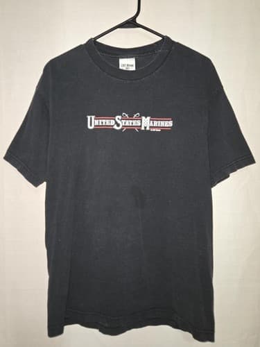 7.62 Design US Marines Power & Glory T Shirt Large Black Military Graphic Tee