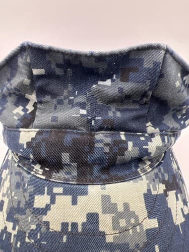 US Navy NWU Type I Blue Digital Camo Patrol Cap Hat Small 6 3/4 - Thumbnail 8