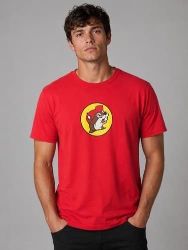 Buc-ee's Iconic Beaver Logo Graphic T-Shirt Red Men's Large #R55r