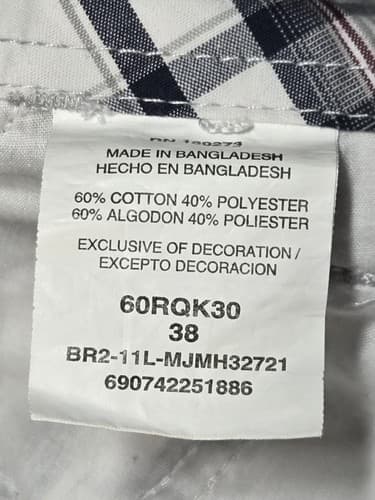 Wrangler & Assorted Plaid Cargo Shorts Lot of 3 Men's Size 38 Casual #S76s - Thumbnail 13