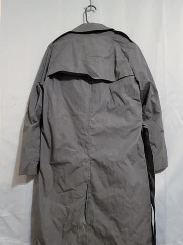 12L - DLA Garrison Collection Black Polyester Trench Coat #5q - Thumbnail 3