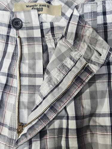 Wrangler & Assorted Plaid Cargo Shorts Lot of 3 Men's Size 38 Casual #S76s - Thumbnail 11