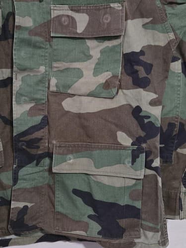 US Army BDU Jacket Medium Short Woodland Camo Ripstop Combat Coat USGI#P43p - Thumbnail 5