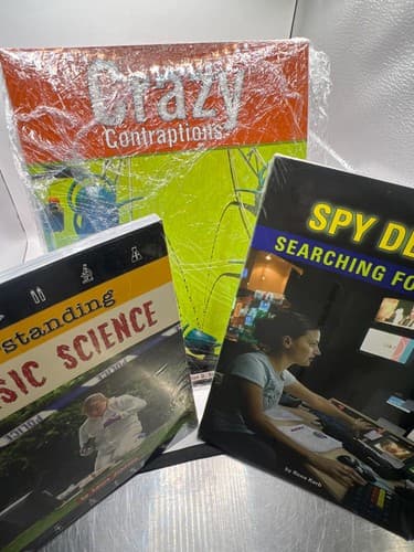 STEM Science Book Bundle 6-Pack Homeschool Classroom Forensics Spies Engineering