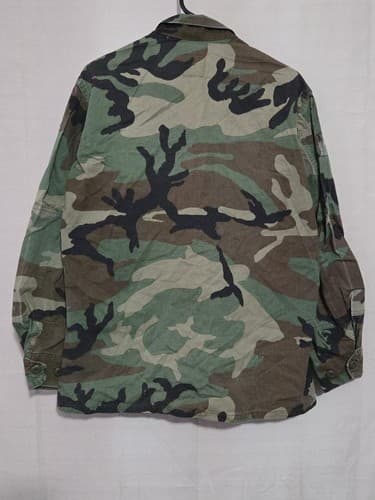 US Army BDU Jacket Medium Short Woodland Camo Ripstop Combat Coat USGI#P43p - Thumbnail 6